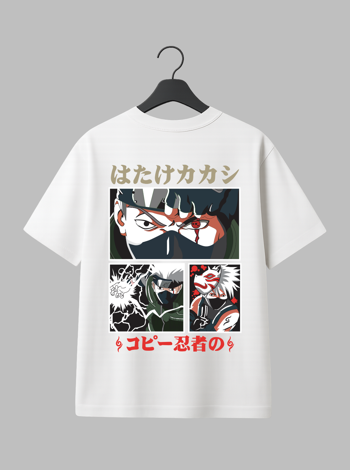 Kakashi Hatake – The Copy Ninja Oversized Drop Shoulder Tee
