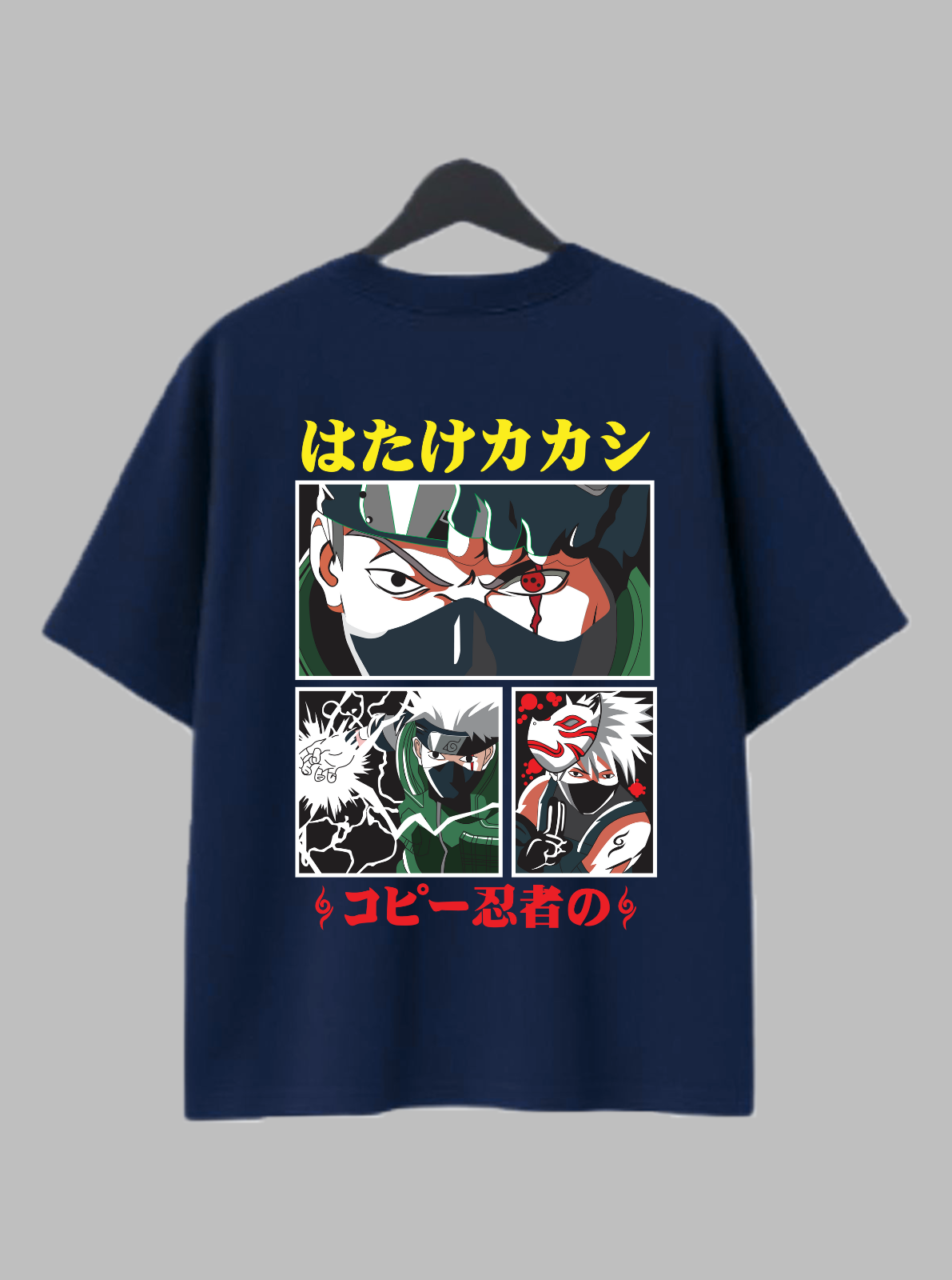 Kakashi Hatake – The Copy Ninja Oversized Drop Shoulder Tee