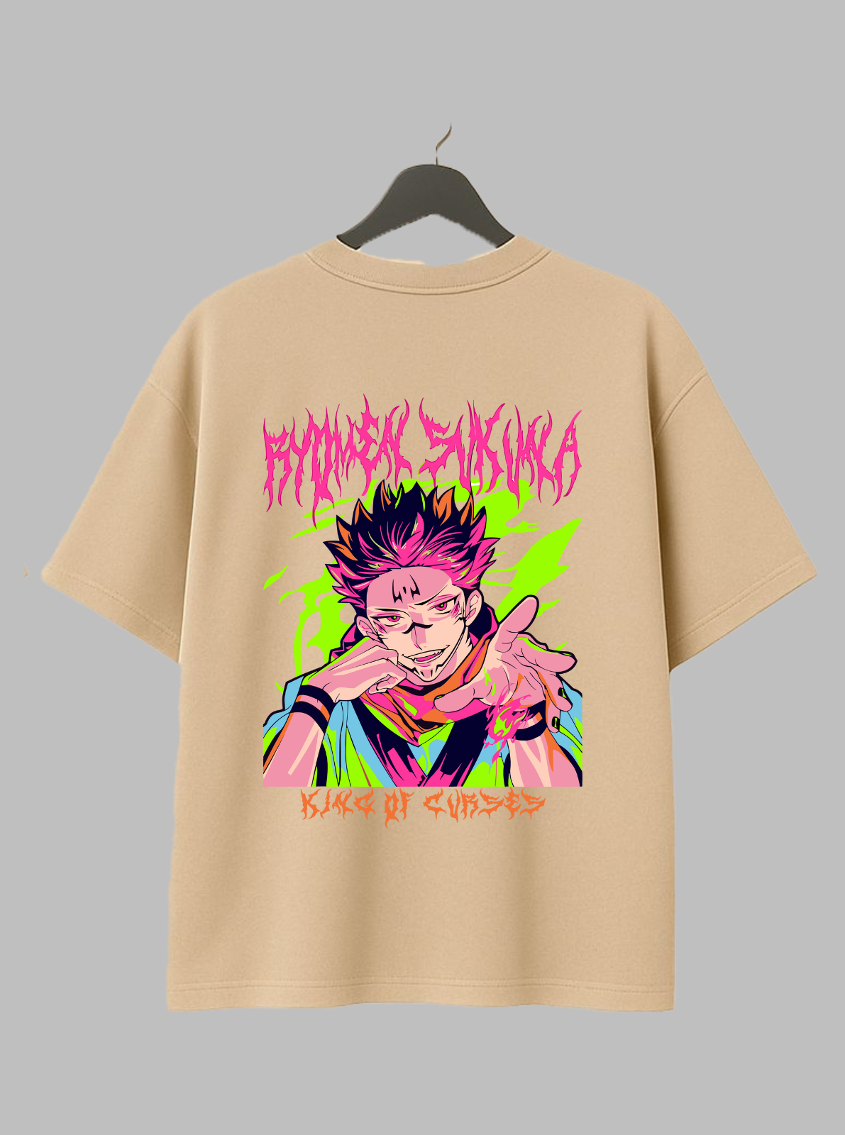Sukuna – The King of Curses Oversized Drop Shoulder Tee