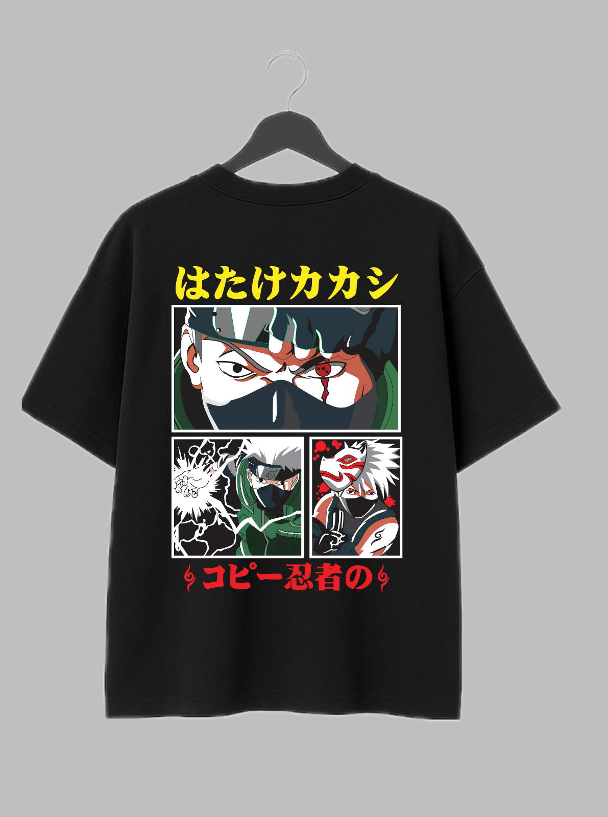 Kakashi Hatake – The Copy Ninja Oversized Drop Shoulder Tee