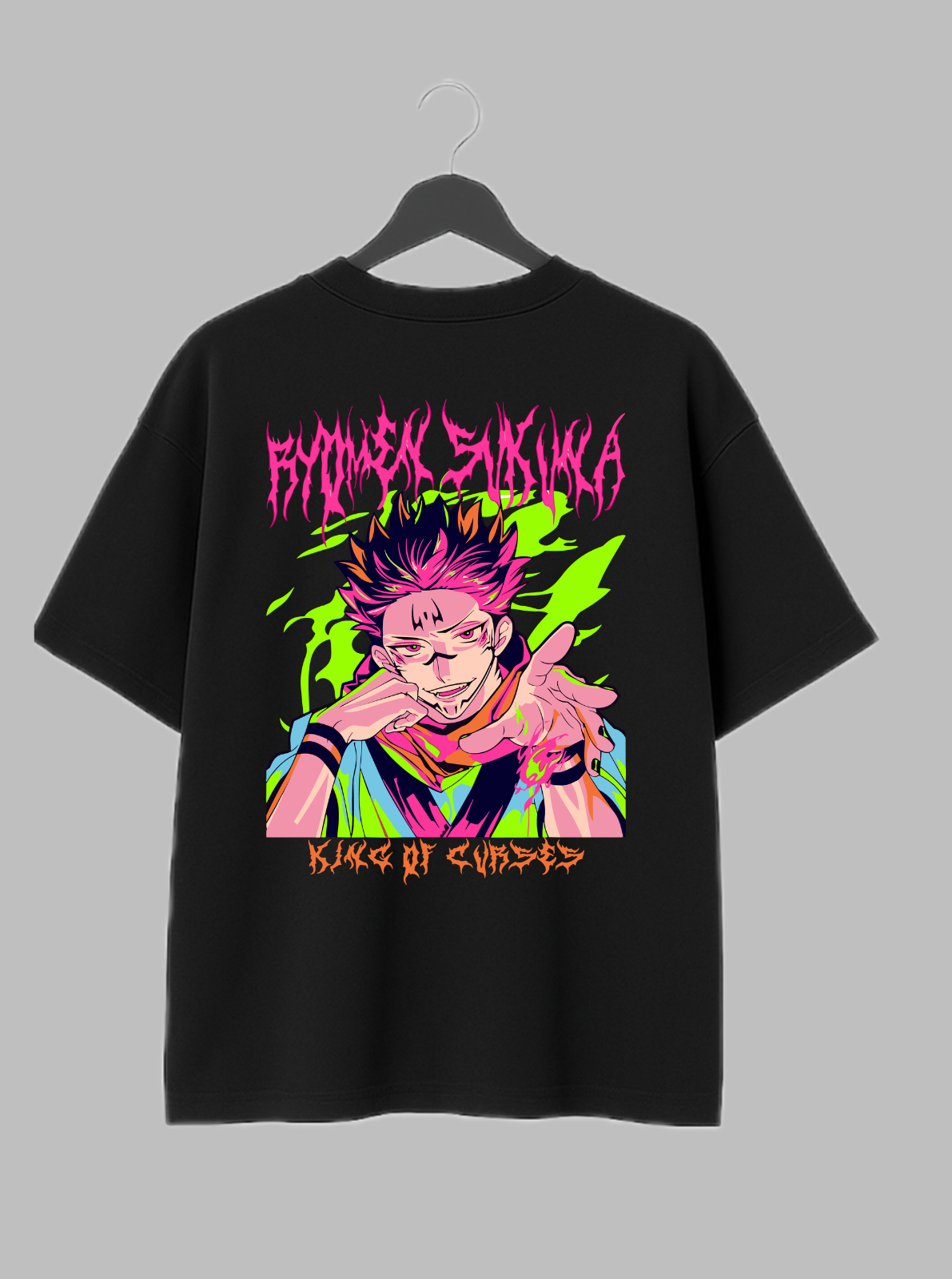 Sukuna – The King of Curses Oversized Drop Shoulder Tee