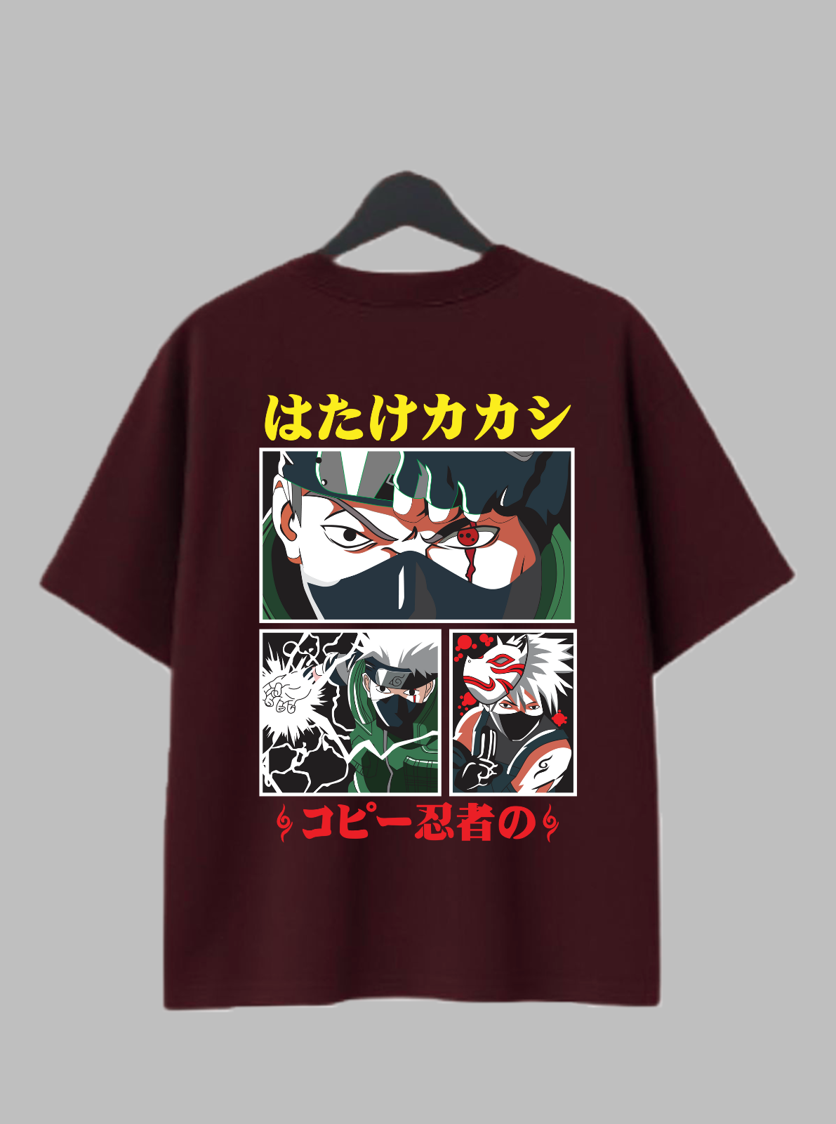 Kakashi Hatake – The Copy Ninja Oversized Drop Shoulder Tee